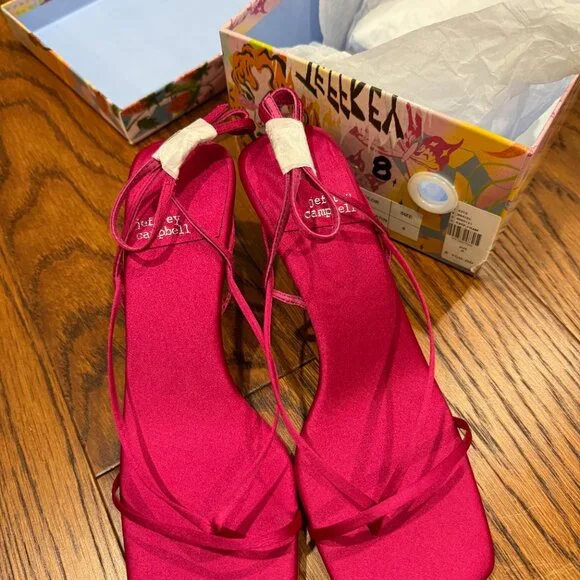 🏷 *NWT* 👠✨ Jeffrey Campbell Fluxx Kitten Heels – Raspberry Pink ✨👠- Picture 5 of 11